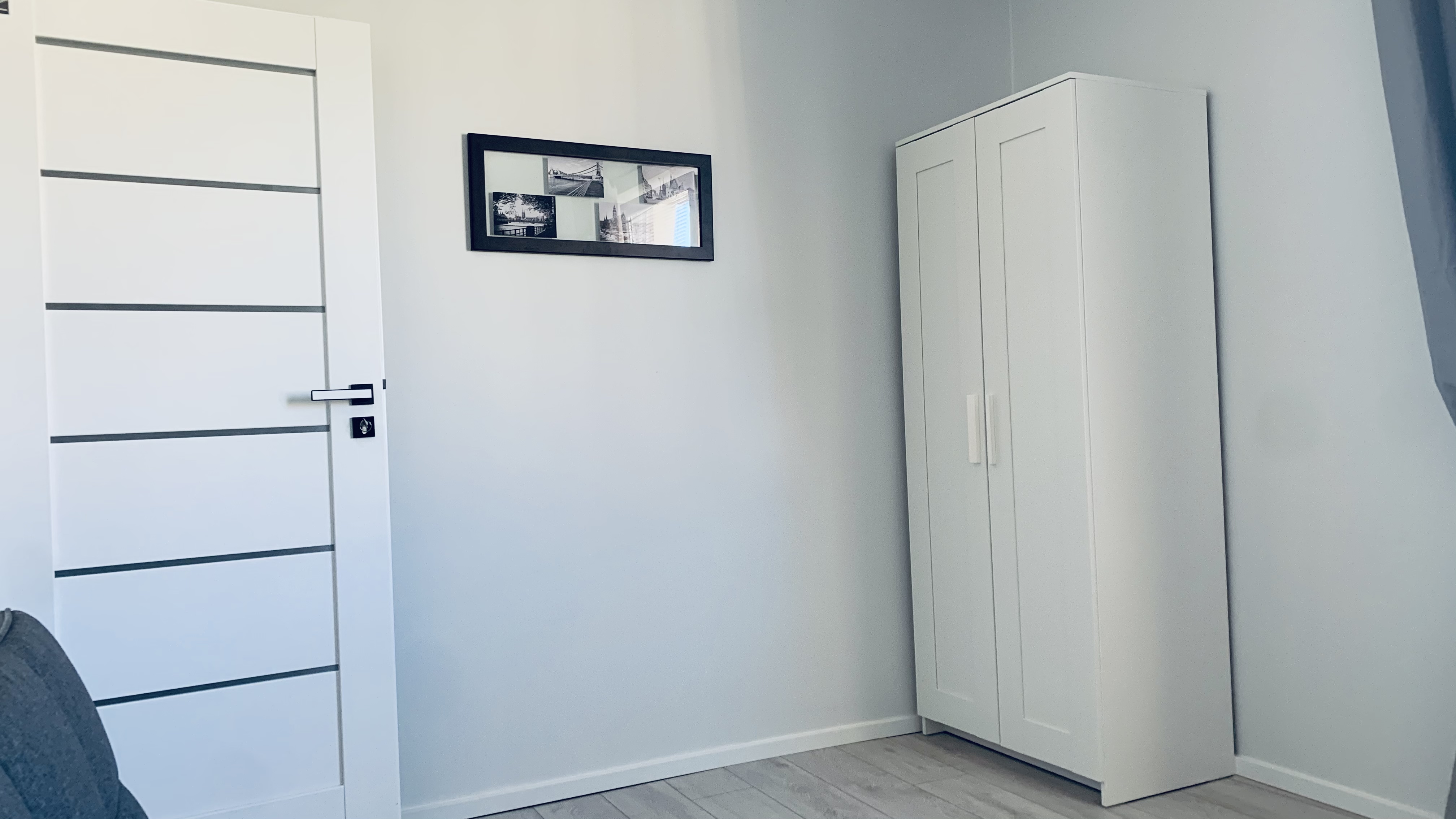 Wardrobe and door in Borowska room #2