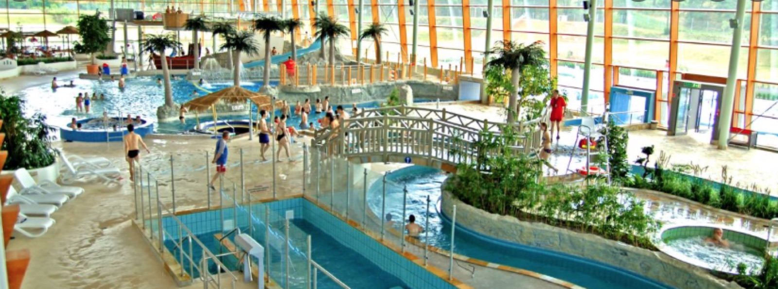 Indoor leisure pools at Wrocław Aquapark