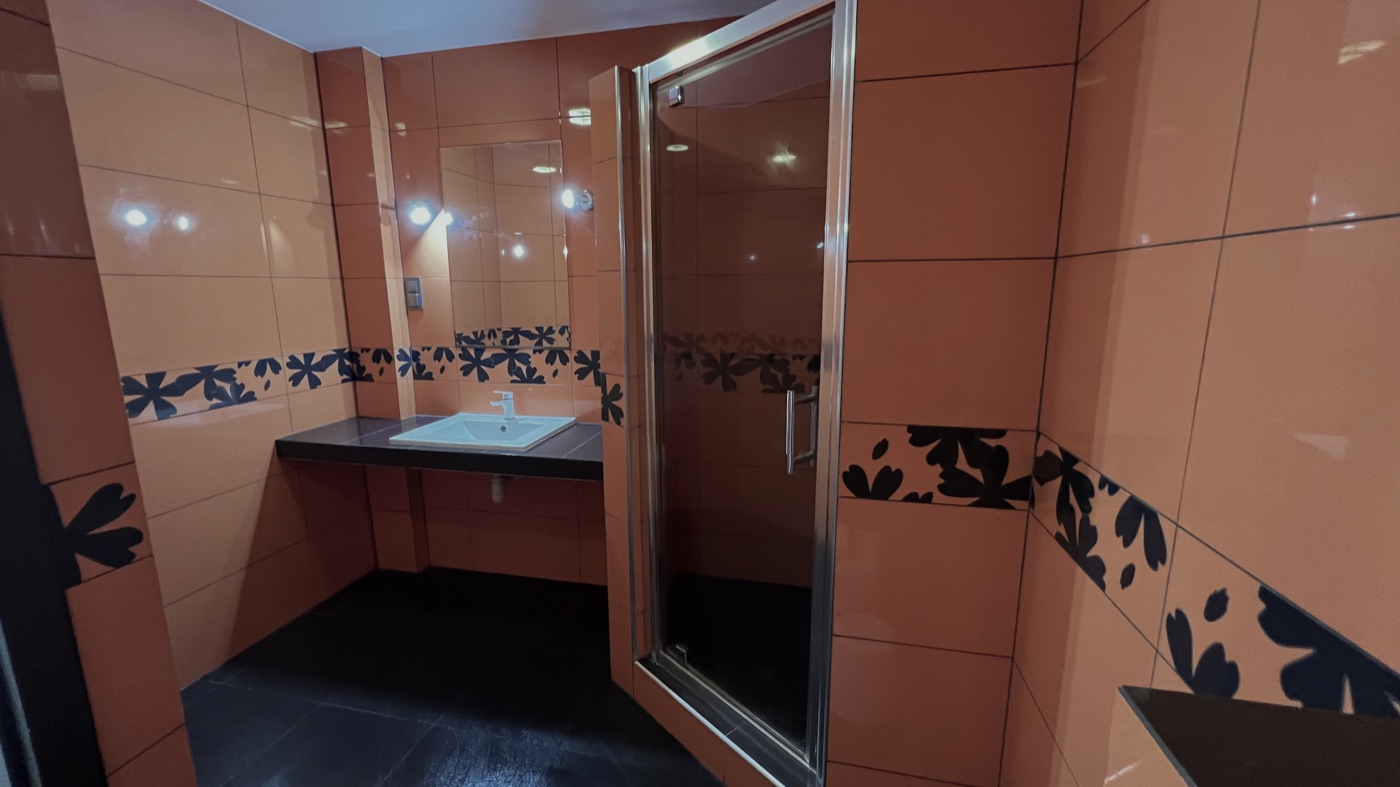 Shared bathroom in the Wrońskiego apartment, view 1